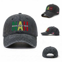 Nah Rosa Parks Quote Washed Cotton Baseball Cap Black Movement Protest