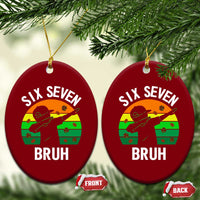 67 Bruh St Patricks Day Ceramic Ornament Funny Six Seven Boys Kids Dabbing Meme