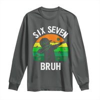 67 Bruh St Patricks Day Long Sleeve Shirt Funny Six Seven Boys Kids Dabbing Meme
