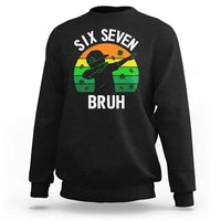 67 Bruh St Patricks Day Sweatshirt Funny Six Seven Boys Kids Dabbing Meme