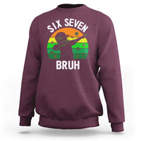 67 Bruh St Patricks Day Sweatshirt Funny Six Seven Boys Kids Dabbing Meme