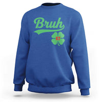 67 Bruh St Patricks Day Sweatshirt Funny Six Seven Shamrock Meme