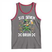 67 Bruh St Patricks Day Tank Top Funny Six Seven Leprechaun Bruh Meme