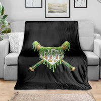 67 St Patricks Day Throw Blanket Funny Six Seven Baseball Sport Party Meme
