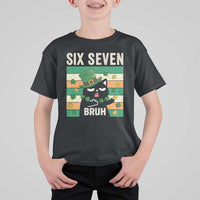 67 Bruh St Patricks Day T Shirt For Kid Funny Cat Bruh Six Seven Meme