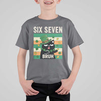 67 Bruh St Patricks Day T Shirt For Kid Funny Cat Bruh Six Seven Meme