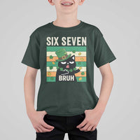 67 Bruh St Patricks Day T Shirt For Kid Funny Cat Bruh Six Seven Meme