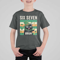 67 Bruh St Patricks Day T Shirt For Kid Funny Cat Bruh Six Seven Meme