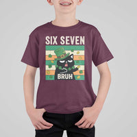 67 Bruh St Patricks Day T Shirt For Kid Funny Cat Bruh Six Seven Meme
