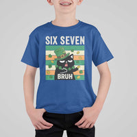 67 Bruh St Patricks Day T Shirt For Kid Funny Cat Bruh Six Seven Meme