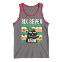 67 Bruh St Patricks Day Tank Top Funny Cat Bruh Six Seven Meme