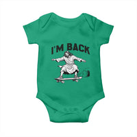 Christian Easter Baby Onesie Funny Skateboard Jesus I am Back
