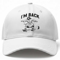 Christian Easter Baseball Cap Funny Skateboard Jesus I am Back