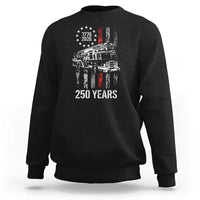Fireman 250 Years of America Sweatshirt Fireman American Flag Thin Red Line Firefighter