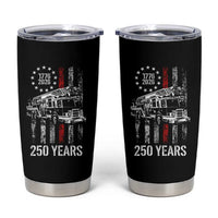 Fireman 250 Years of America Tumbler Cup Fireman American Flag Thin Red Line Firefighter