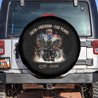 Fireman 250 Years of America Spare Tire Cover Faith Freedom Firefighter American Flag Cross