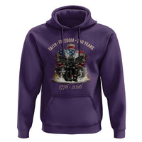 Fireman 250 Years of America Hoodie Faith Freedom Firefighter American Flag Cross