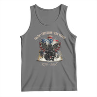Fireman 250 Years of America Tank Top Faith Freedom Firefighter American Flag Cross