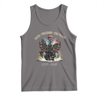 Fireman 250 Years of America Tank Top Faith Freedom Firefighter American Flag Cross