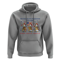 Fireman 250 Years of America Hoodie Silly Goose Firefighter Honor Service Freedom