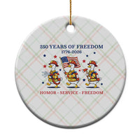 Fireman 250 Years of America Ceramic Ornament Silly Goose Firefighter Honor Service Freedom