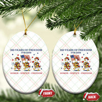 Fireman 250 Years of America Ceramic Ornament Silly Goose Firefighter Honor Service Freedom