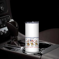 Fireman 250 Years of America Skinny Tumbler Silly Goose Firefighter Honor Service Freedom