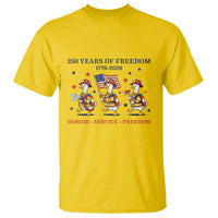 Fireman 250 Years of America T Shirt Silly Goose Firefighter Honor Service Freedom