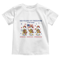 Fireman 250 Years of America Toddler T Shirt Silly Goose Firefighter Honor Service Freedom