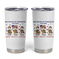 Fireman 250 Years of America Tumbler Cup Silly Goose Firefighter Honor Service Freedom