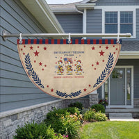Fireman 250 Years of America Patriotic Fan Flag Silly Goose Firefighter Honor Service Freedom