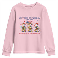 Fireman 250 Years of America Youth Sweatshirt Silly Goose Firefighter Honor Service Freedom
