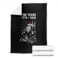 Fireman 250 Years of America Throw Blanket Firefighter Red US Patriotic 4th Of July