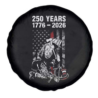 Fireman 250 Years of America Spare Tire Cover Firefighter Red US Patriotic 4th Of July