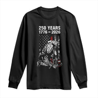 Fireman 250 Years of America Long Sleeve Shirt Firefighter Red US Patriotic 4th Of July