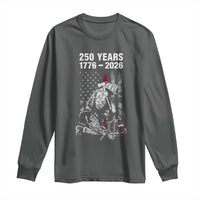 Fireman 250 Years of America Long Sleeve Shirt Firefighter Red US Patriotic 4th Of July