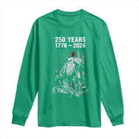 Fireman 250 Years of America Long Sleeve Shirt Firefighter Red US Patriotic 4th Of July