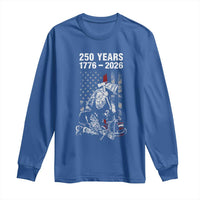 Fireman 250 Years of America Long Sleeve Shirt Firefighter Red US Patriotic 4th Of July