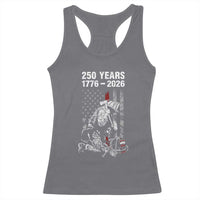 Fireman 250 Years of America Racerback Tank Top Firefighter Red US Patriotic 4th Of July