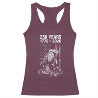 Fireman 250 Years of America Racerback Tank Top Firefighter Red US Patriotic 4th Of July
