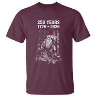 Fireman 250 Years of America T Shirt Firefighter Red US Patriotic 4th Of July