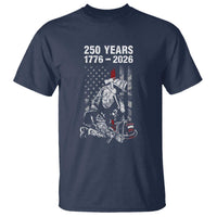 Fireman 250 Years of America T Shirt Firefighter Red US Patriotic 4th Of July