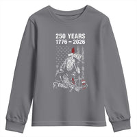 Fireman 250 Years of America Youth Sweatshirt Firefighter Red US Patriotic 4th Of July