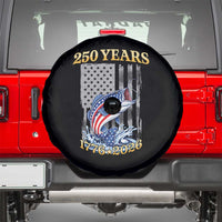 America 250th Fishing Spare Tire Cover Patriotic Fisherman American Flag