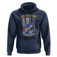 America 250th Fishing Hoodie Patriotic Fisherman American Flag