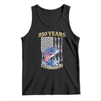 America 250th Fishing Tank Top Patriotic Fisherman American Flag
