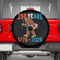 Bigfoot America 250 Spare Tire Cover Funny Sasquatch American Flag Fireworks Fourth of July