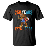 Bigfoot America 250 T Shirt Funny Sasquatch American Flag Fireworks Fourth of July