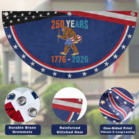 250th Anniversary USA Bigfoot Patriotic Fan Flag Funny Sasquatch American Flag Fireworks Fourth of July