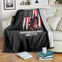 250th Anniversary USA Throw Blanket Bigfoot Patriotic American USA Flag